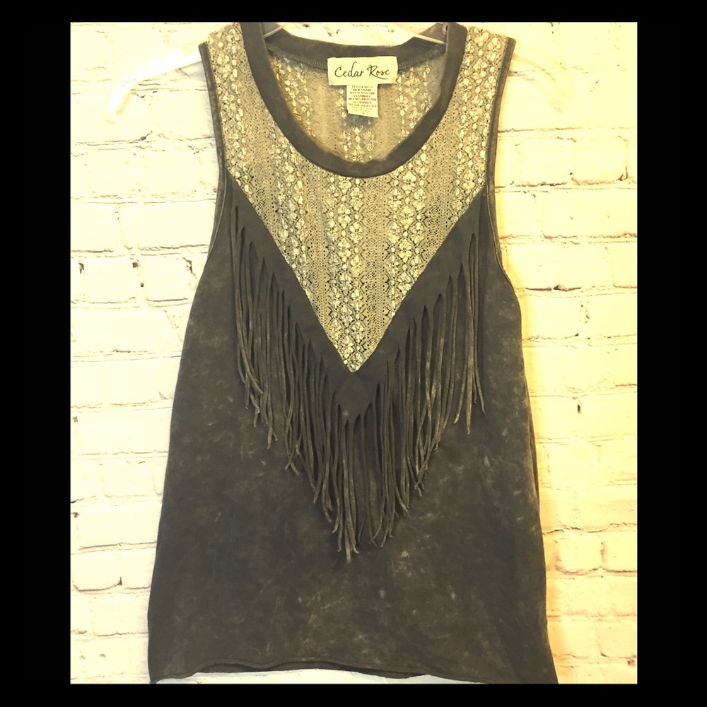 Cedar rose tie die sexy tank top